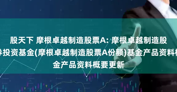 股天下 摩根卓越制造股票A: 摩根卓越制造股票型证券投资基金(摩根卓越制造股票A份额)基金产品资料概要更新
